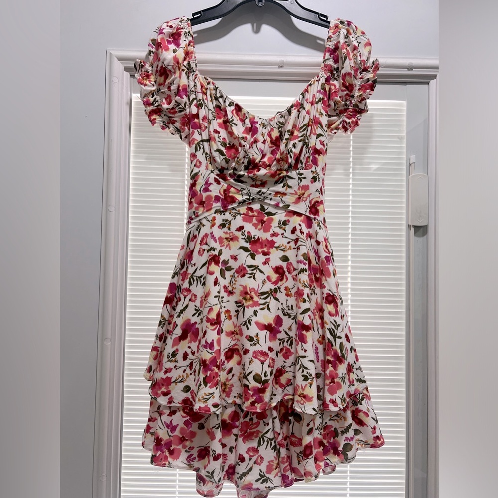 Floral Ruffled Skort